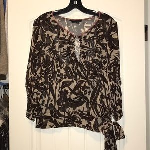 BCBG floral blouse